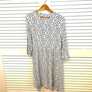 ZARA midi dress polka dot Size M